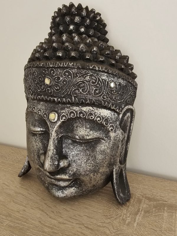 Tête de Bouddha Artisanale  - Sérénité et Sagesse Orientale – Image 2