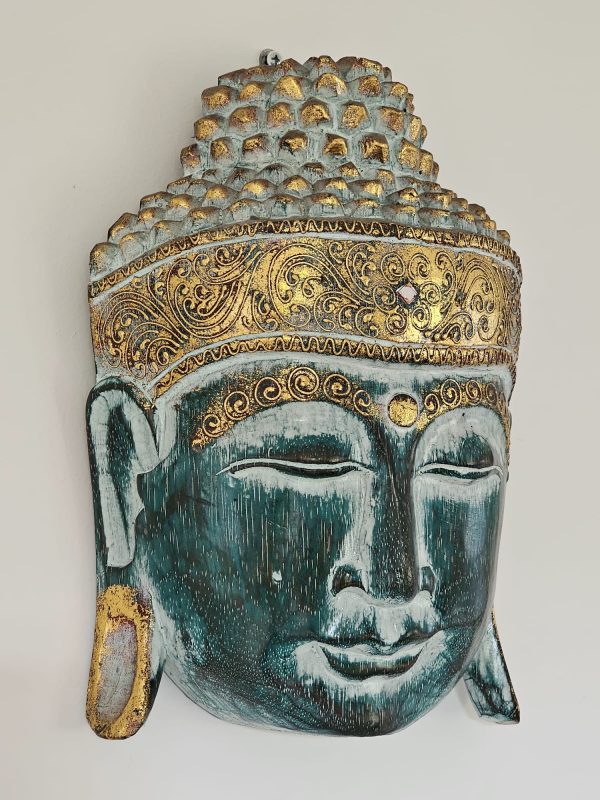 Tête de Bouddha Artisanale  - Sérénité et Sagesse Orientale – Image 4